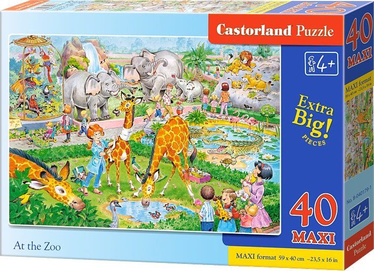 CASTORLAND Puzzle V ZOO MAXI 40 dílků - obrázek 2