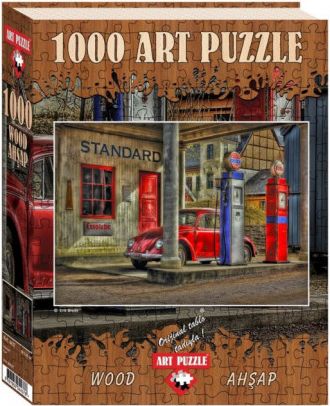 ART PUZZLE Dřevěné puzzle Čerpací stanice 1000 dílků - obrázek 1