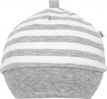 Kojenecká bavlněná čepička New Baby Zebra exclusive, Bílá, 56 (0-3m) - obrázek 1