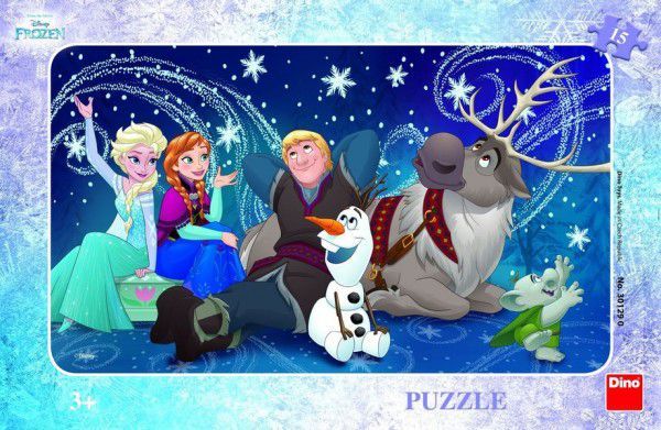 Dino Sněhové vločky Frozen Ledové Království 15 dílků - obrázek 2