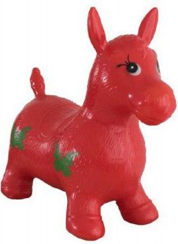 Intex hopsadlo kůň skákací gumový červený 49x43x28cm - obrázek 1