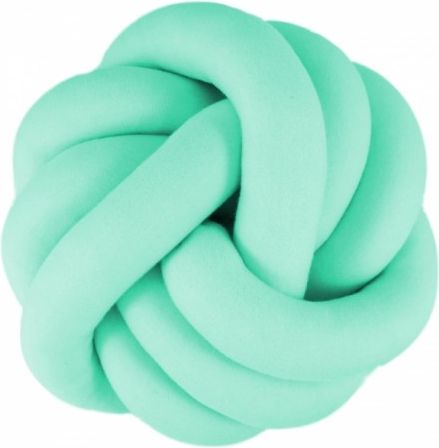 Dekorační plyšový polštář Handmade Uzlík - mátový - obrázek 1