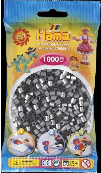 Hama Midi -  korálky stříbrné 1000 ks - obrázek 1