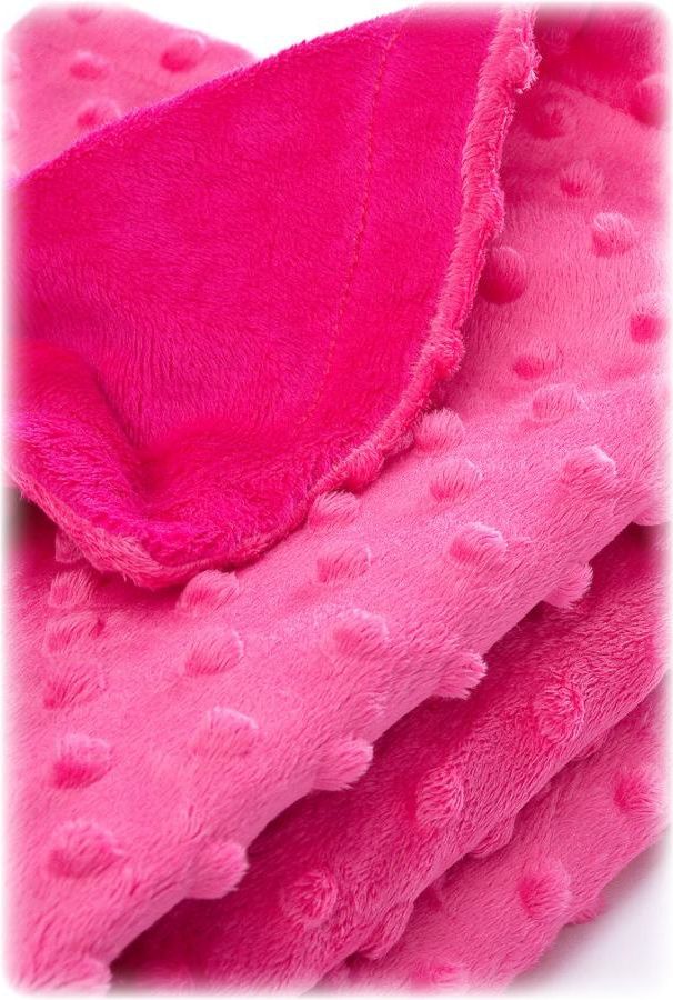Dětská oboustranná deka Sensillo Hey Hello 75x100 cm rose - obrázek 2