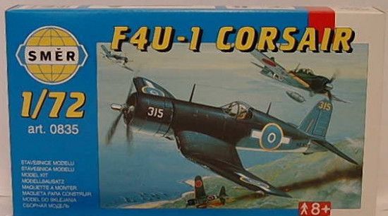 Směr Model Chance Vought F4U 1 Corsair HI TECH 14 1x1 73cm v krabici 25x14 5x4 5 1:72 - obrázek 1