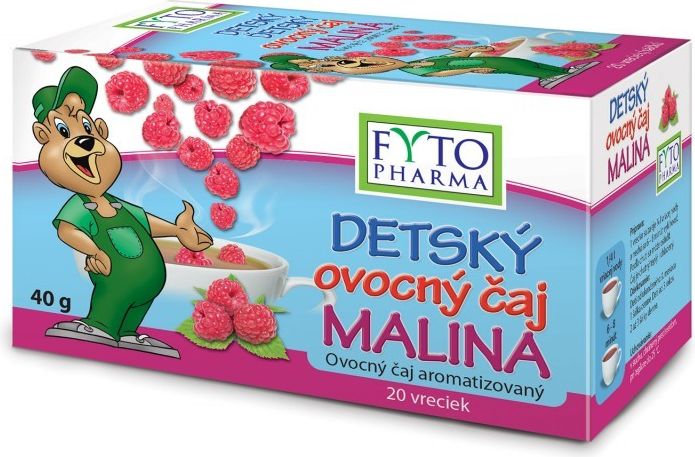 Dětský ovocný čaj Malina 20x2g Fytopharma - obrázek 1
