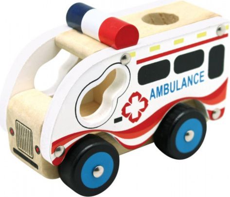 BINO Dřevěné auto Ambulance - obrázek 1