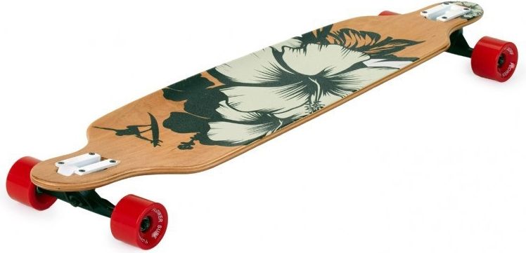 Longboard SPARTAN Surf Black Flower 42" - obrázek 1