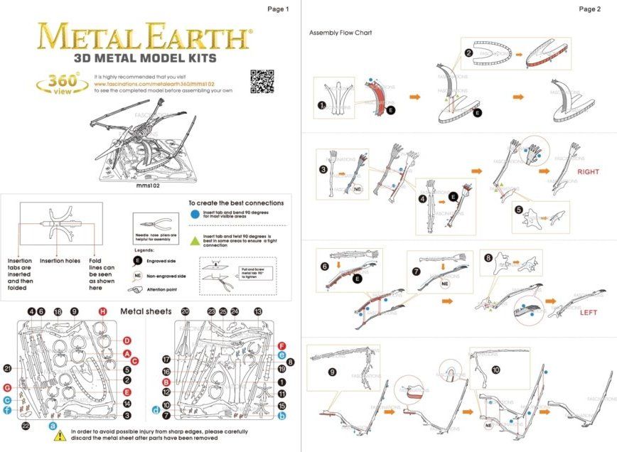 METAL EARTH 3D puzzle Pteranodon - obrázek 3