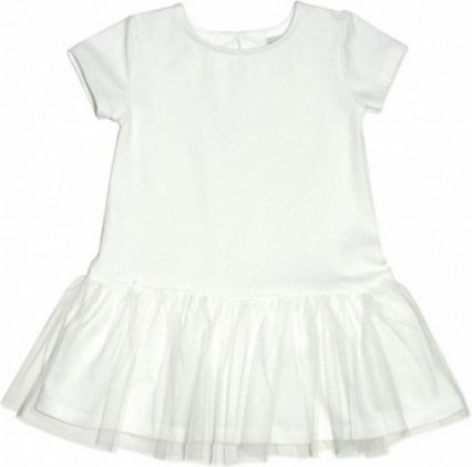 Kojenecké šaty K-Baby - smetanové, Velikost koj. oblečení 80 (9-12m) - obrázek 1