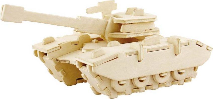 RoboTime Dřevěné skládačky 3D puzzle tank - obrázek 1