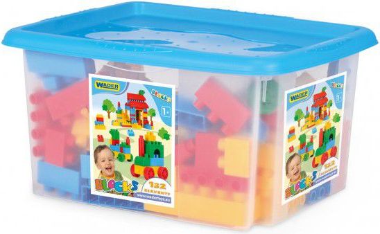 Block Wader Kostky stavebnice plast 132ks - obrázek 3