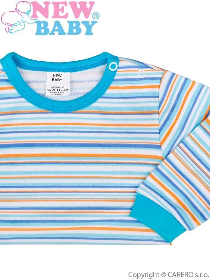 Kojenecké body s dlouhým rukávem New Baby Puppik 2 tyrkysové 86 (12-18m) - obrázek 3