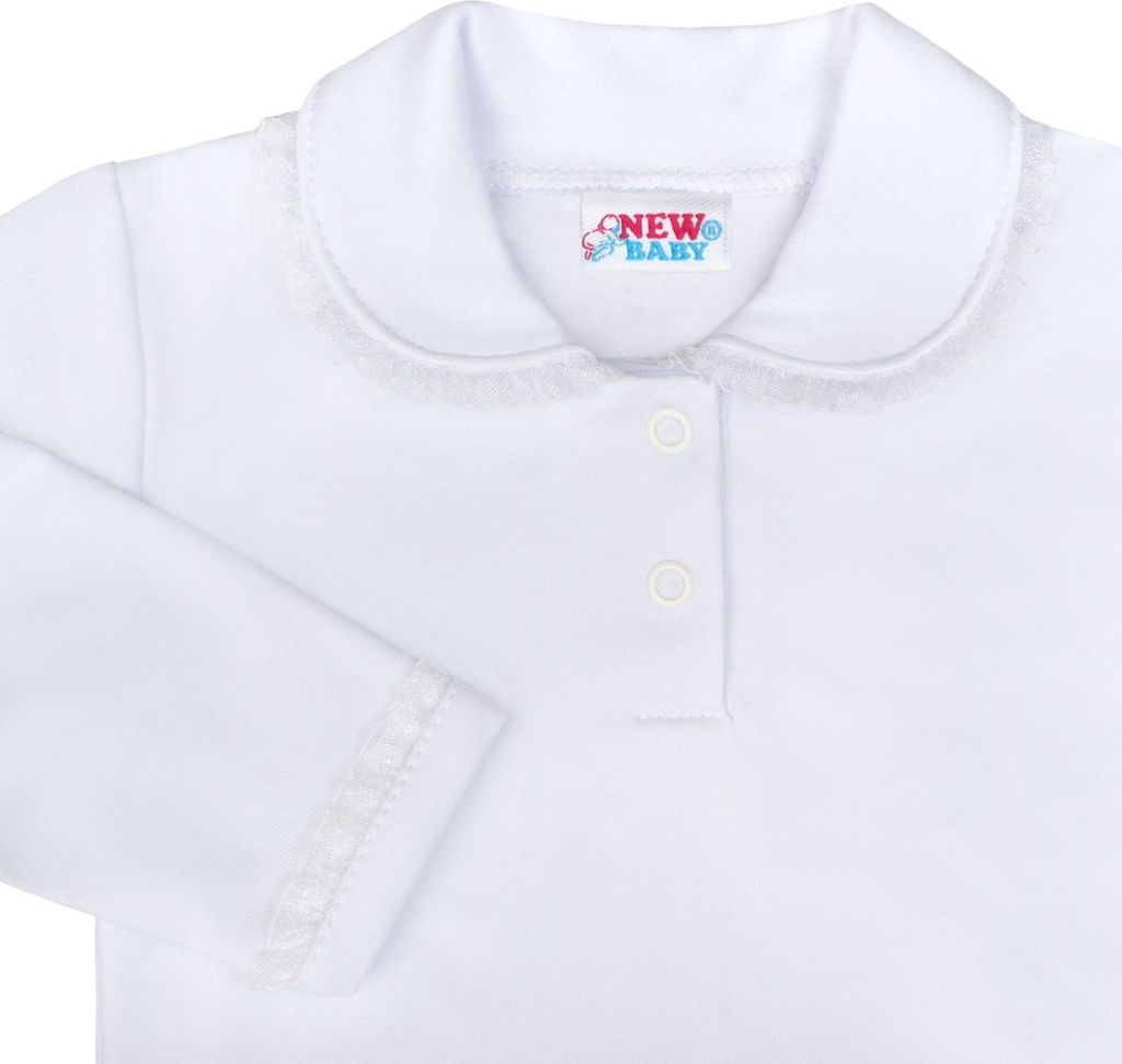 Luxusní bavlněné kojenecké body New Baby Princess bílé 86 (12-18m) - obrázek 3