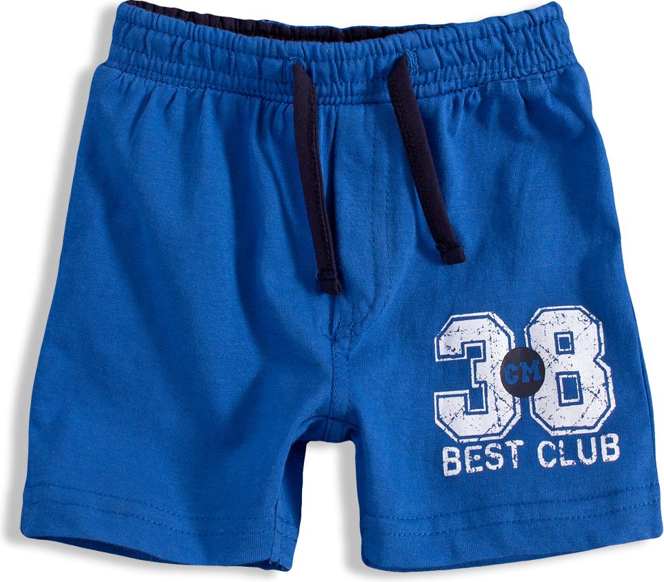 KNOT SO BAD Bavlněné šortky pro kluky BEST CLUB modré Velikost: 68 - obrázek 1