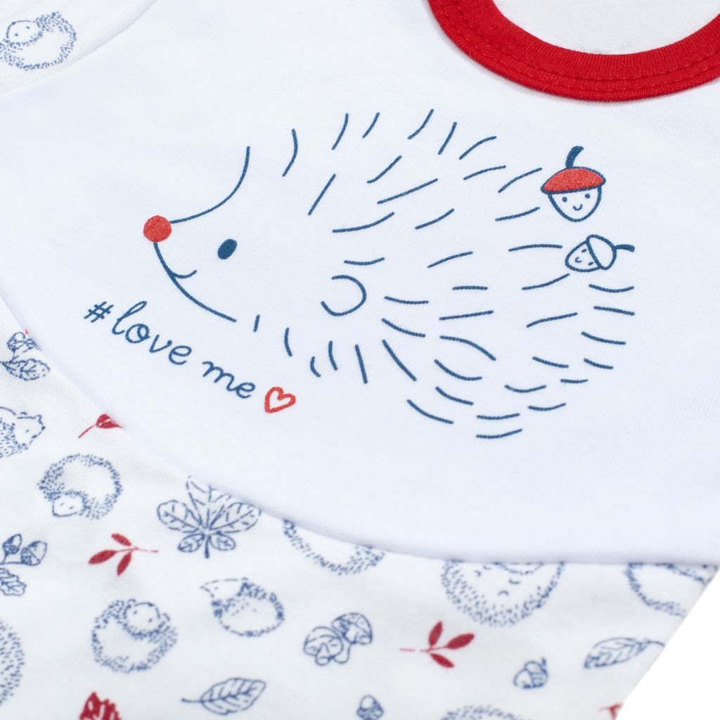 Kojenecké body s dlouhým rukávem New Baby Hedgehog červené 62 (3-6m) - obrázek 1