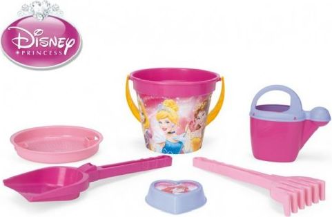 Sada na písek Princezny plast 6ks 35x22cm v síťce - obrázek 1