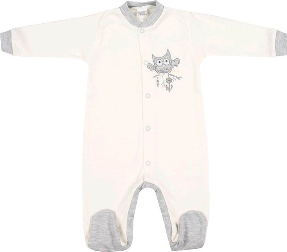 Kojenecký overal New Baby Owl béžový 68 (4-6m) - obrázek 1