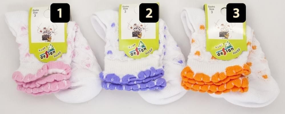 Design Socks dětské ponožky s krajkou 1 - obrázek 1