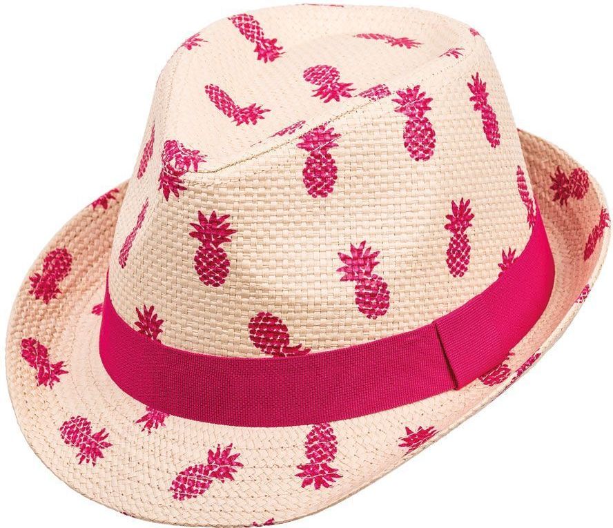 Maximo Kids Girl Trilby "Fruits" - natur/dunkelpink 51 - obrázek 1