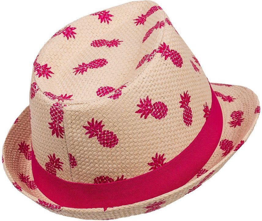 Maximo Kids Girl Trilby "Fruits" - natur/dunkelpink 51 - obrázek 2