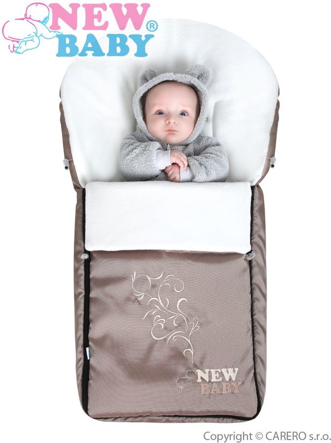 Luxusní fleecový fusák New Baby tmavě modrý - obrázek 2