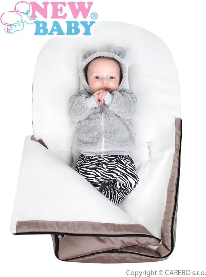 Luxusní fleecový fusák New Baby tmavě modrý - obrázek 3