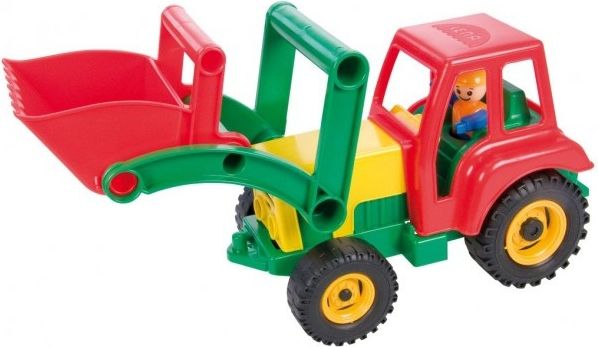 Teddies Auto traktor/nakladač s figurkou aktivní se lžící plast 35cm 24m+ - obrázek 2