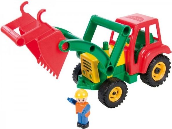 Teddies Auto traktor/nakladač s figurkou aktivní se lžící plast 35cm 24m+ - obrázek 3