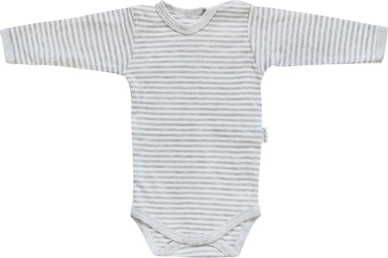 Mamatti Mamatti Kojenecké body Gentleman - dlouhý rukáv, šedé - obrázek 1