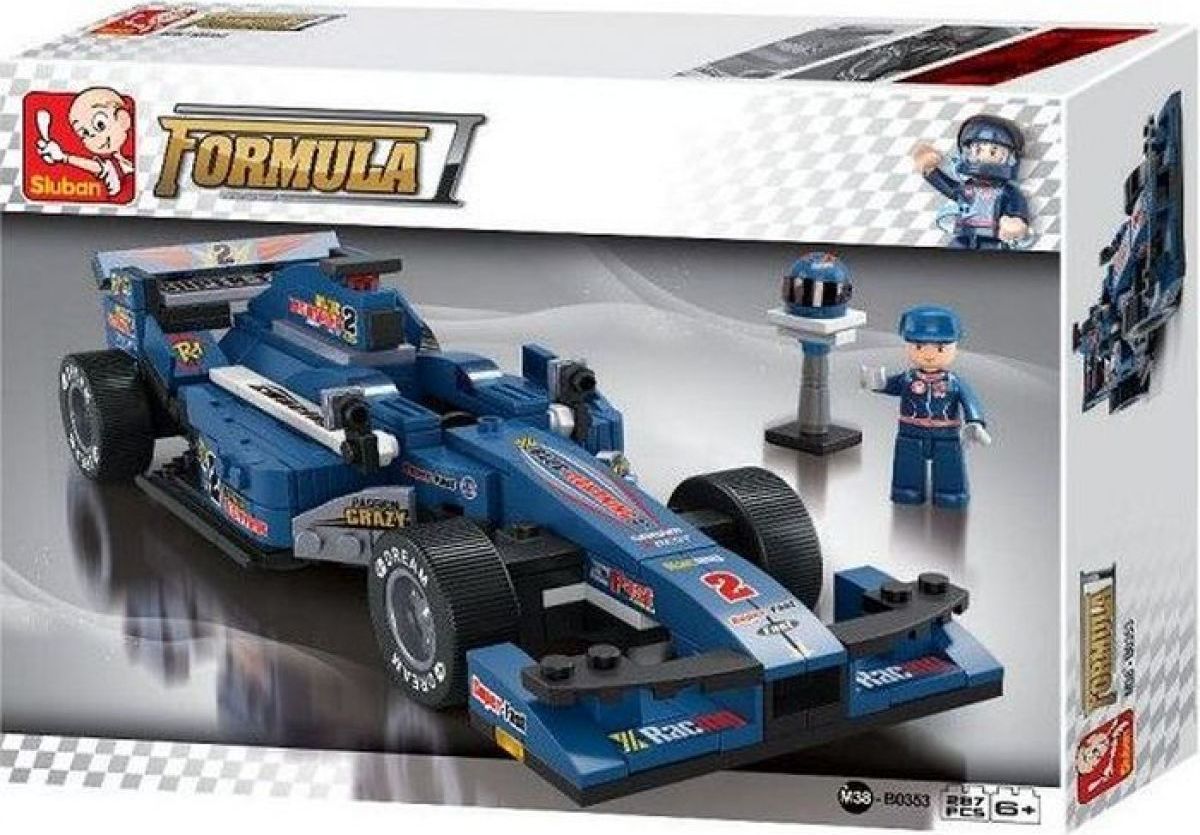 Sluban B0353 Formule F1 Racing Car Modrá 257 ks - obrázek 1