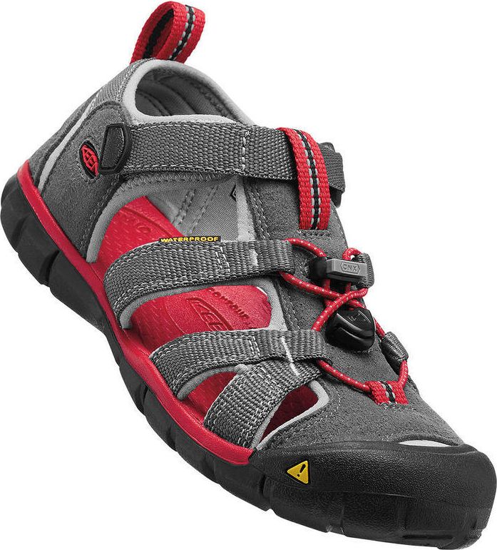Keen Dětské sandály SEACAMP II CNX, magnet/racing red šedá 38 - obrázek 1