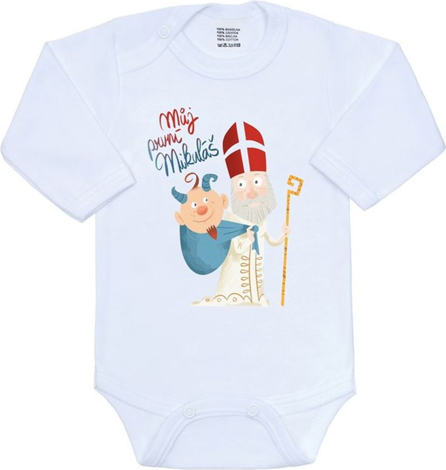 Body s potiskem New Baby Můj první Mikuláš - 56 (0-3m) - obrázek 1