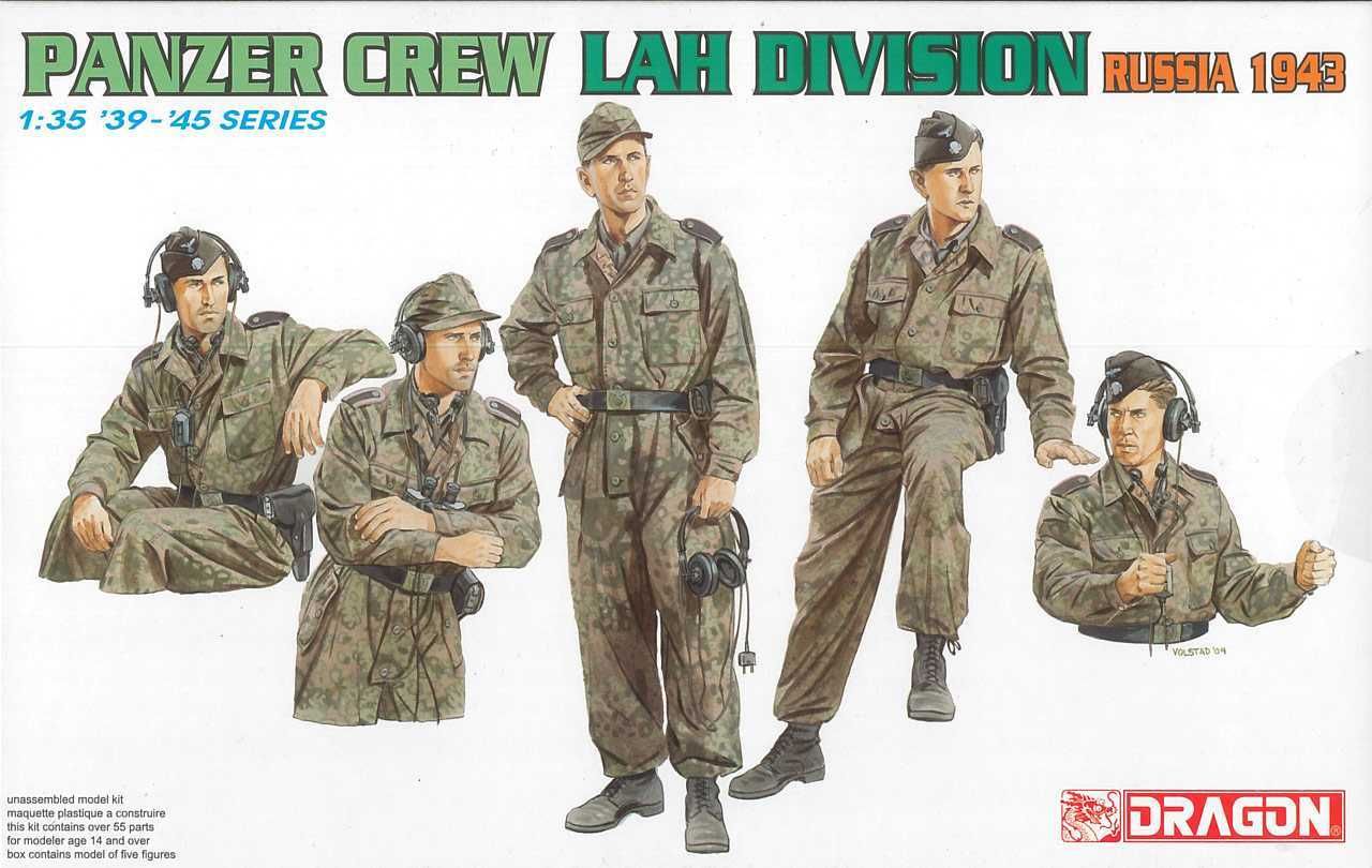DRAGON Model Kit figurky 6214 - PANZER CREW, LAH DIVISION (RUSSIA 1943) (1:35) - obrázek 1