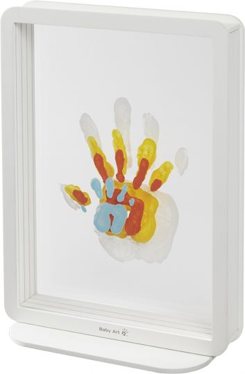Baby Art Rámeček Superposed Handprints White - obrázek 1