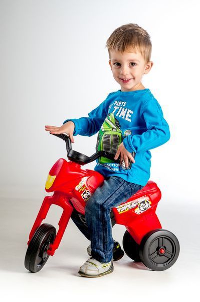Enduro Yupee červené velké plast výška sedadla 31cm nosnost do 2od 12 měsíců - obrázek 2