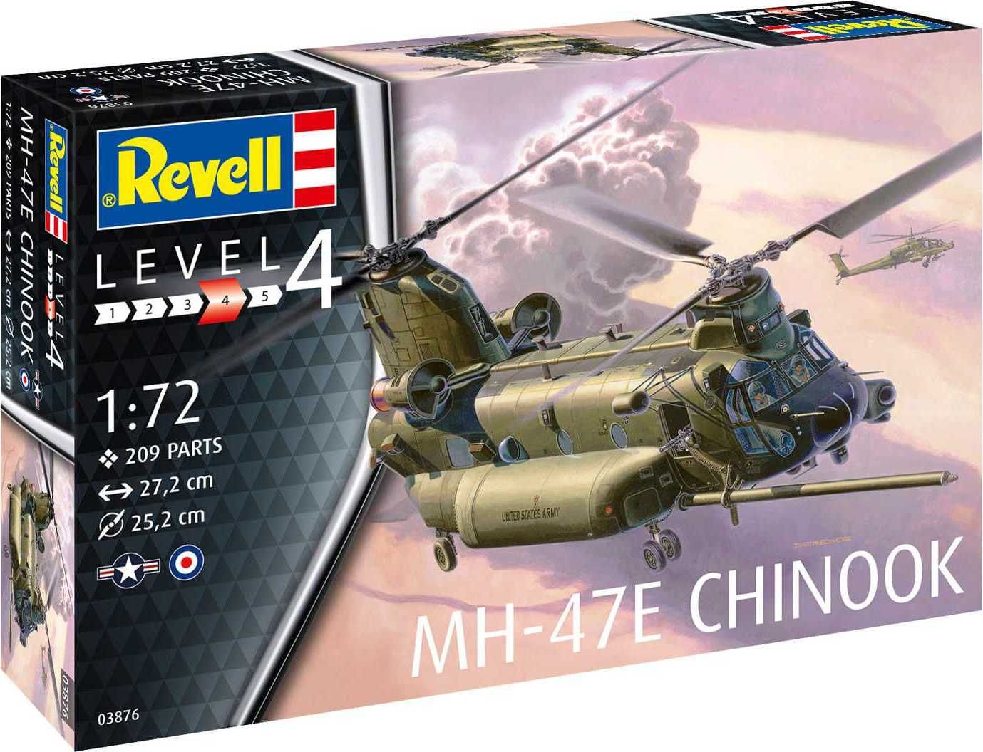 REVELL Plastic ModelKit vrtulník 03876 - MH-47 Chinook (1:72) - obrázek 1