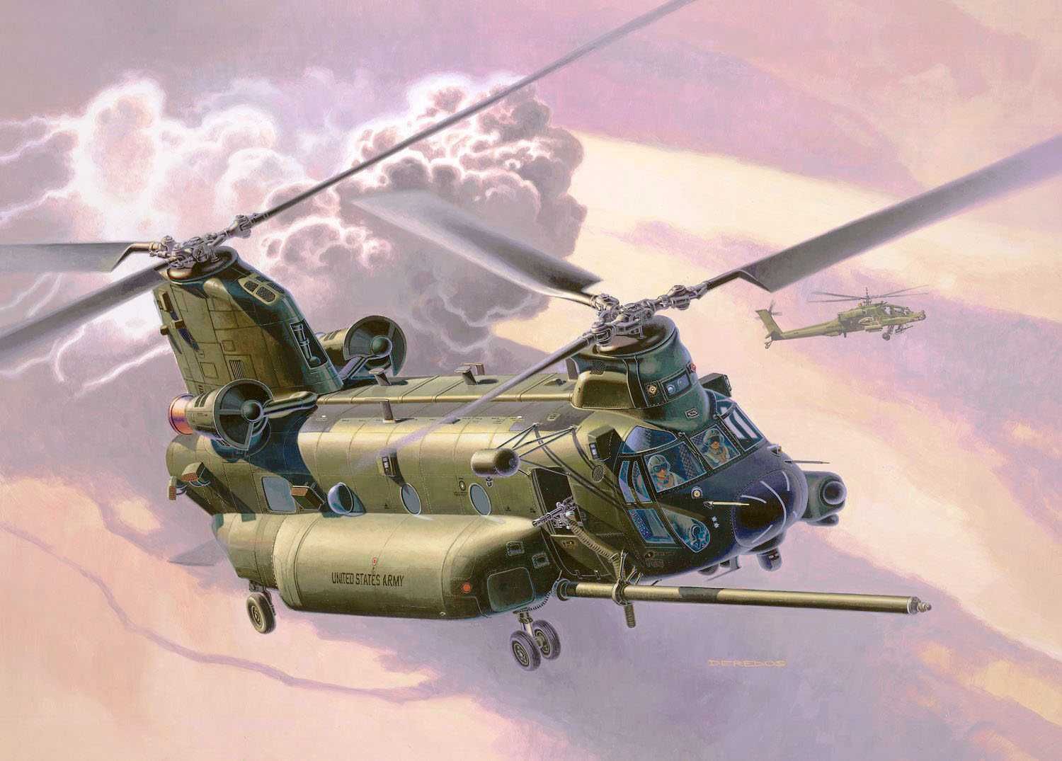 REVELL Plastic ModelKit vrtulník 03876 - MH-47 Chinook (1:72) - obrázek 11