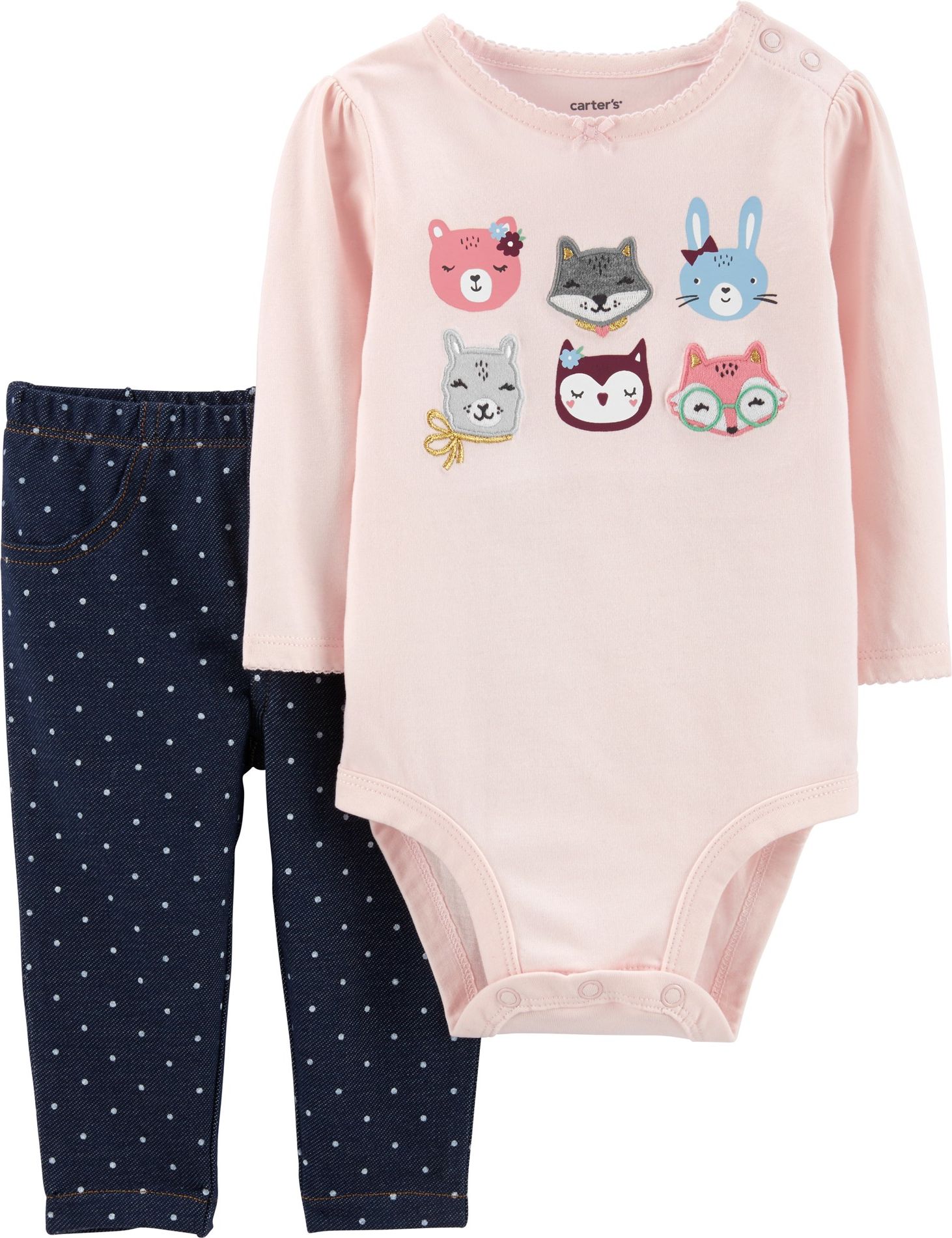 CARTER'S Set 2-dílný Zvířátka, 12m - obrázek 1