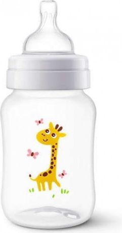 AVENT Antikoliková lahvička 260ml - Žirafka - obrázek 1