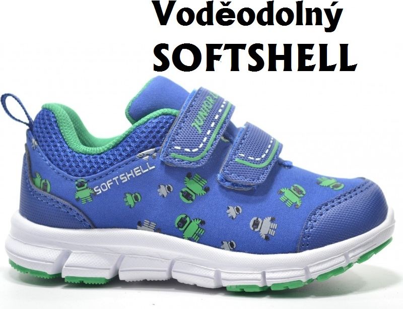 LANSON Softshellová obuv na 2 suché zipy Junior League blue/green roboti Velikost: 25 - obrázek 1