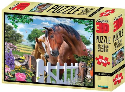 PRIME 3D Puzzle Koně 3D 500 dílků - obrázek 1