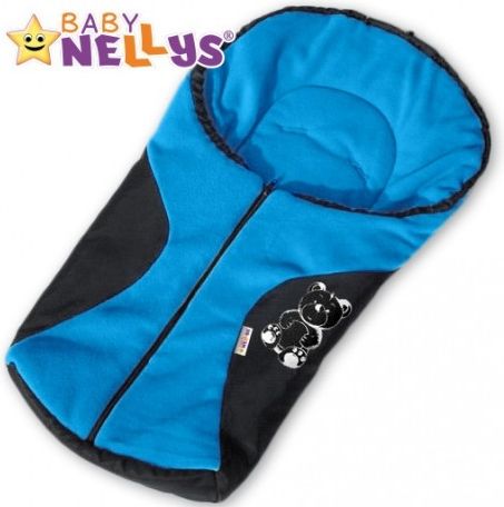Fusák nejen do autosedačky Baby Nellys ® POLAR - modrý medvídek - obrázek 1