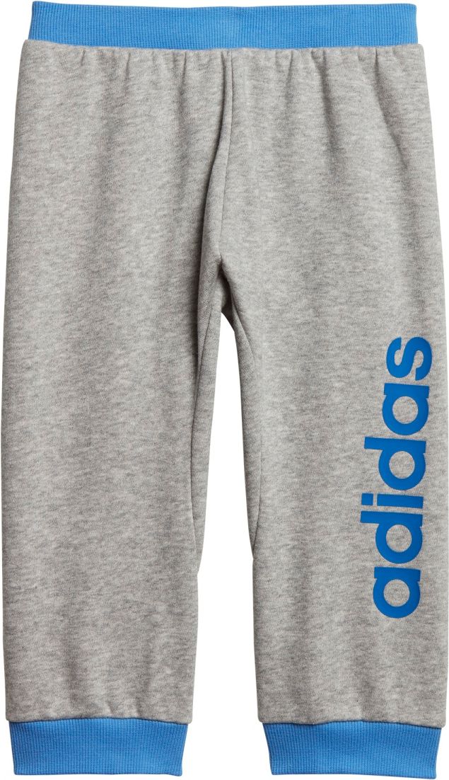 adidas Infant Linear Pant šedá 104 - obrázek 1