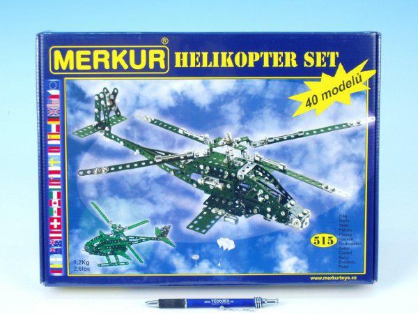 MERKUR Helikopter Set modelů v krabici 36x27x5,5cm - obrázek 1