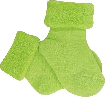 Kojenecké froté ponožky, IRKA, zelené vel.56-62 - obrázek 1