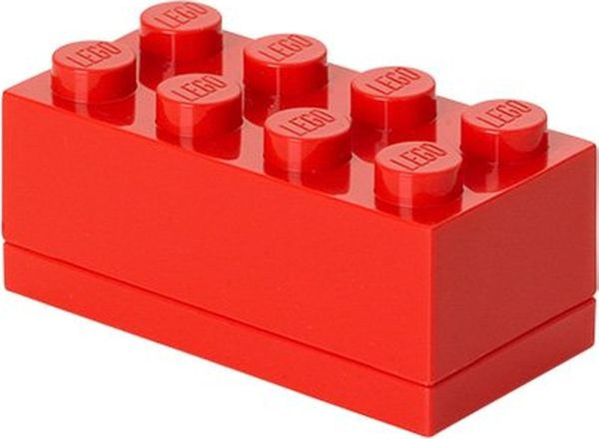 LEGO Mini Box 4,6x9,3x4,3cm Červená - obrázek 1