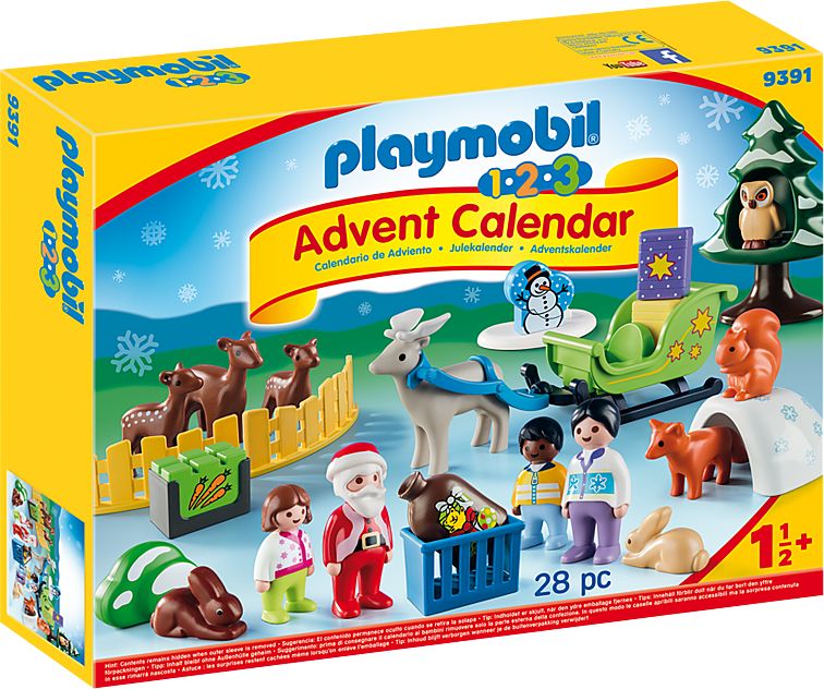 PLAYMOBIL® 1.2.3 9391 Adventní kalendář Vánoce v lese - obrázek 1