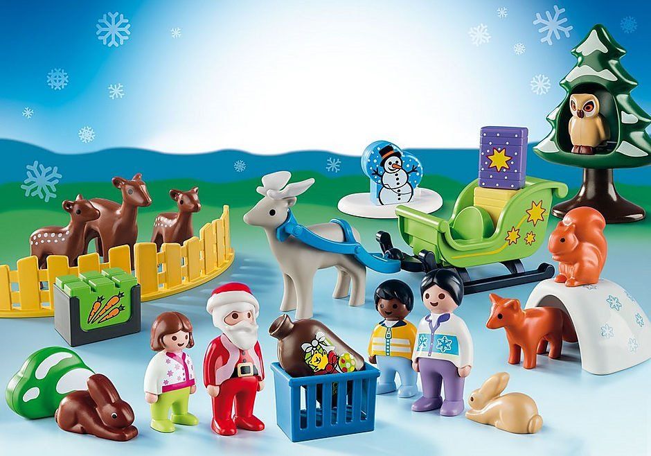 PLAYMOBIL® 1.2.3 9391 Adventní kalendář Vánoce v lese - obrázek 3