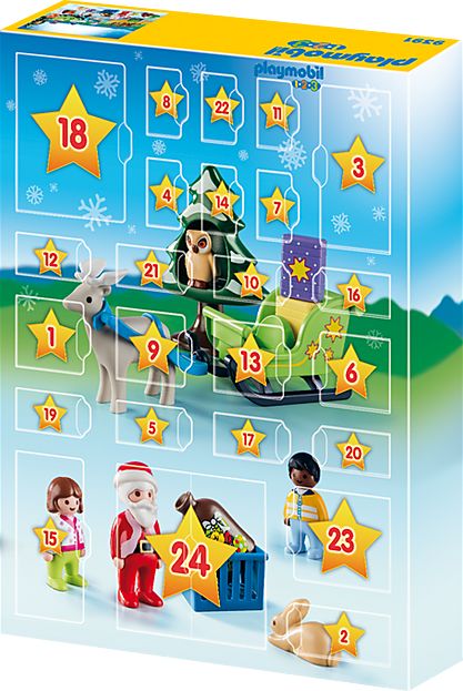 PLAYMOBIL® 1.2.3 9391 Adventní kalendář Vánoce v lese - obrázek 4